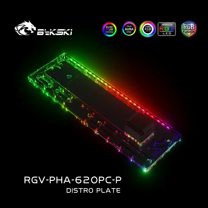 Distro Plate Ddc Pump Combo - Bykski อะคริลิค Distro แผ่น/อ่างเก็บน้ําสําหรับ PHANKTEKS 620PC/Water