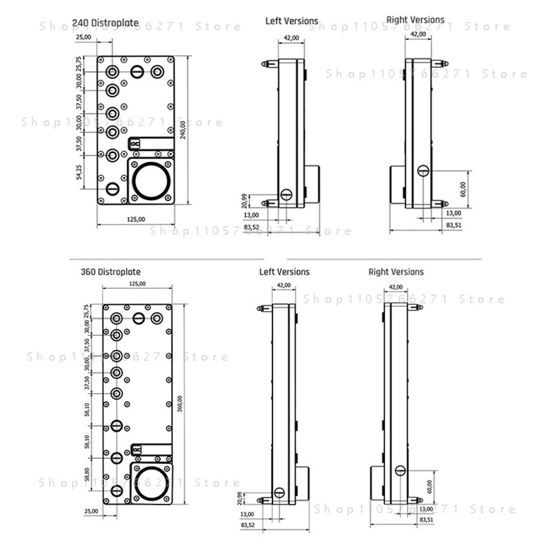 แผ่นกระจายของเหลว Alphacool Co - Integrated Pump Reservoir Distro Plate บทวิจารณ์และราคา