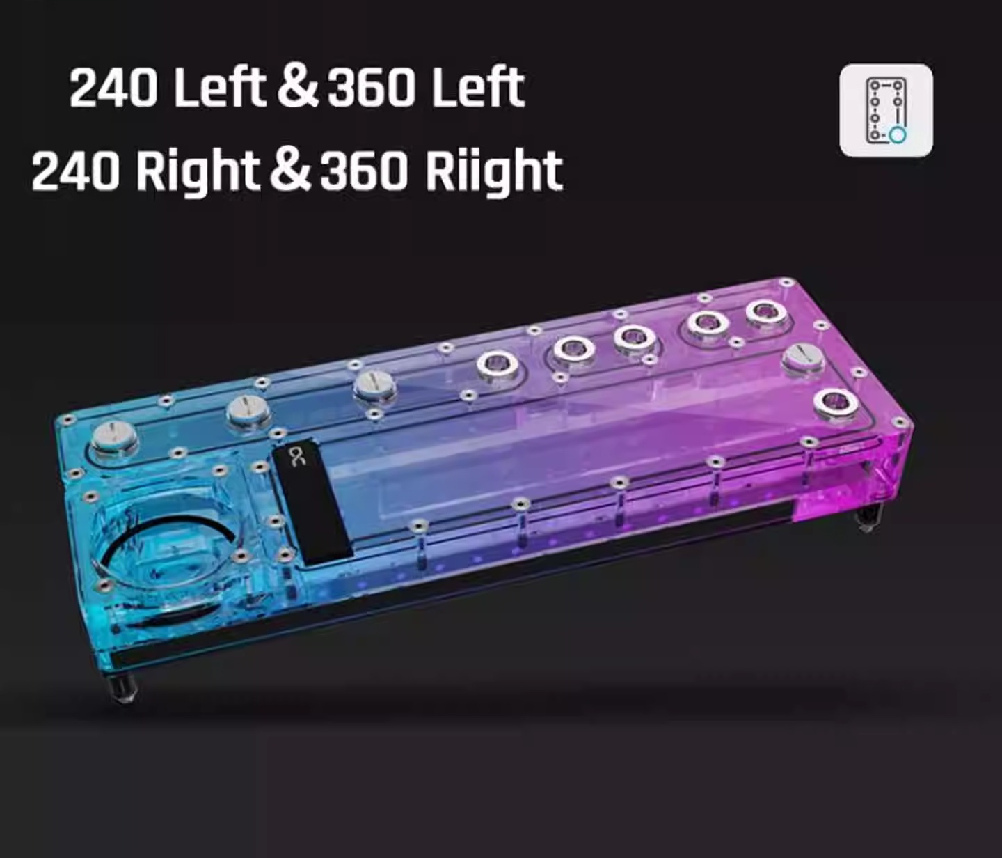 แผ่นกระจายของเหลว Alphacool Co - Integrated Pump Reservoir Distro Plate บทวิจารณ์และราคา