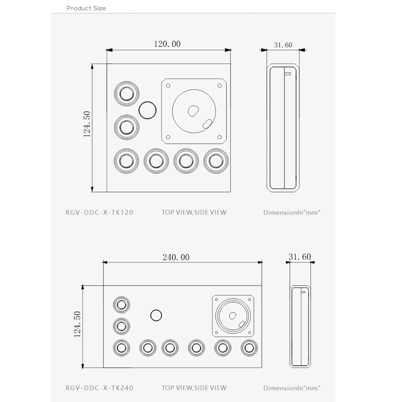 Bykski RGV-DDC-X-TK120/240 / แ - Distro Plate Ddc Pump Combo บทวิจารณ์และราคา